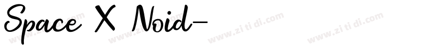 Space X Noid字体转换